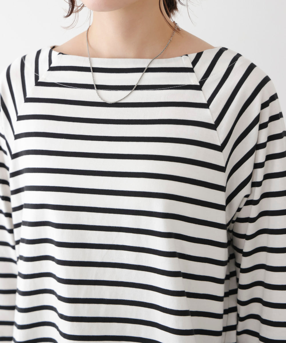 Wシルケットシアーラインプルオーバー