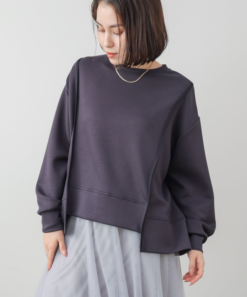 パウンドストレッチバックＺｉｐプルオーバー［2/6発送予定］