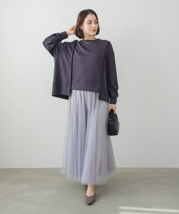 パウンドストレッチバックＺｉｐプルオーバー［2/6発送予定］