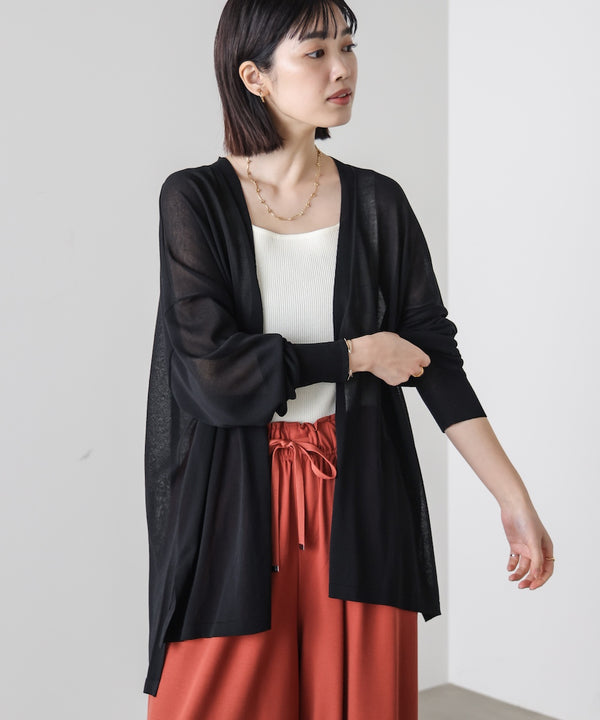 ＵＶサラサラミドル丈カーディガン［4/30発送予定］