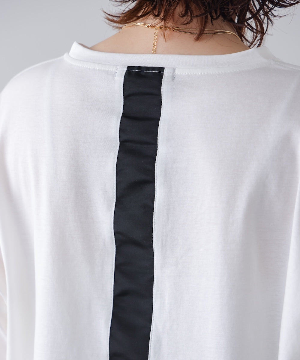 ＷシルケットバックシャイニーラインロゴＴ