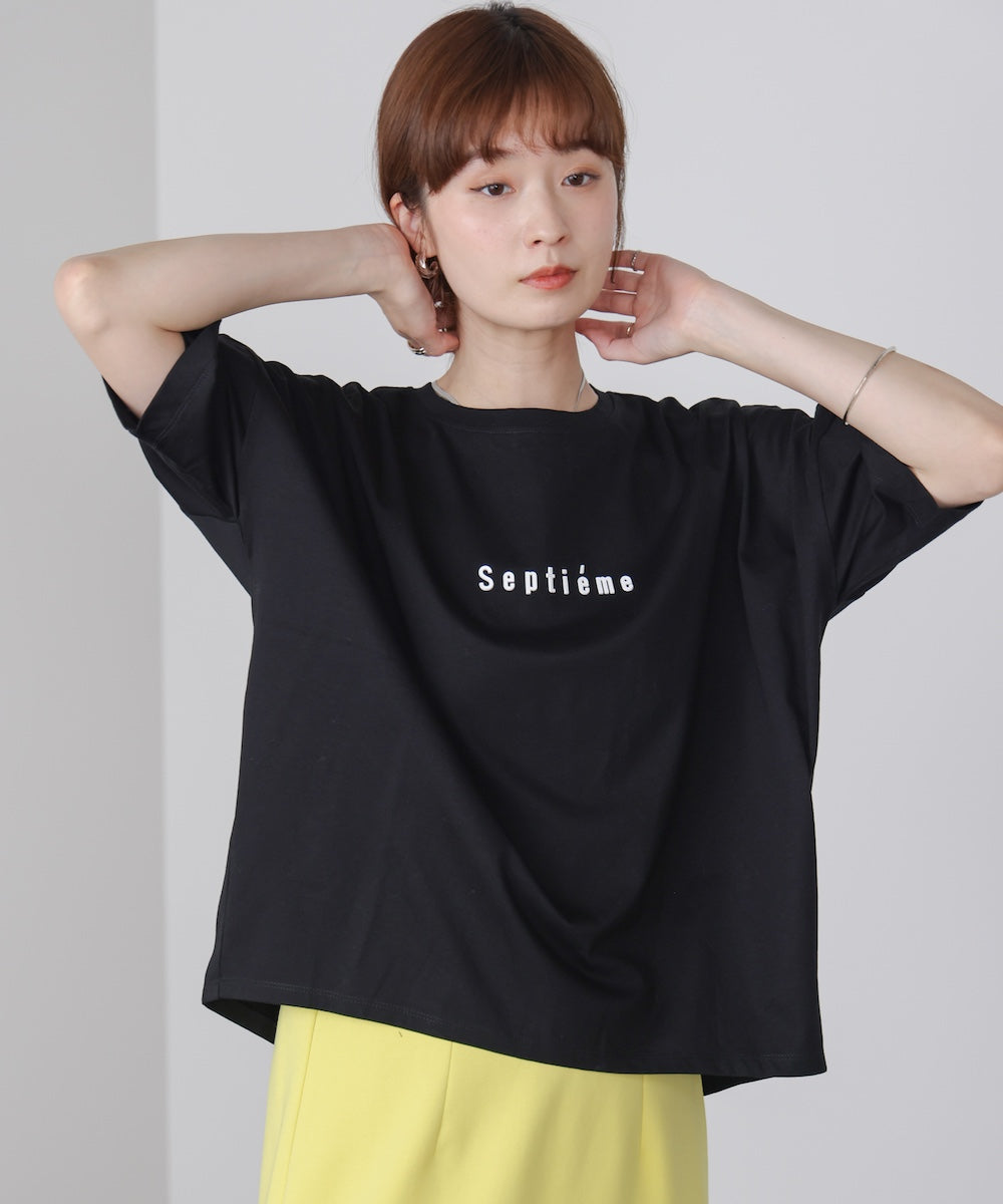 ＷシルケットバックシャイニーラインロゴＴ