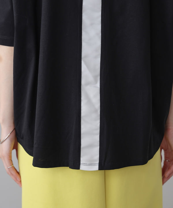 ＷシルケットバックシャイニーラインロゴＴ