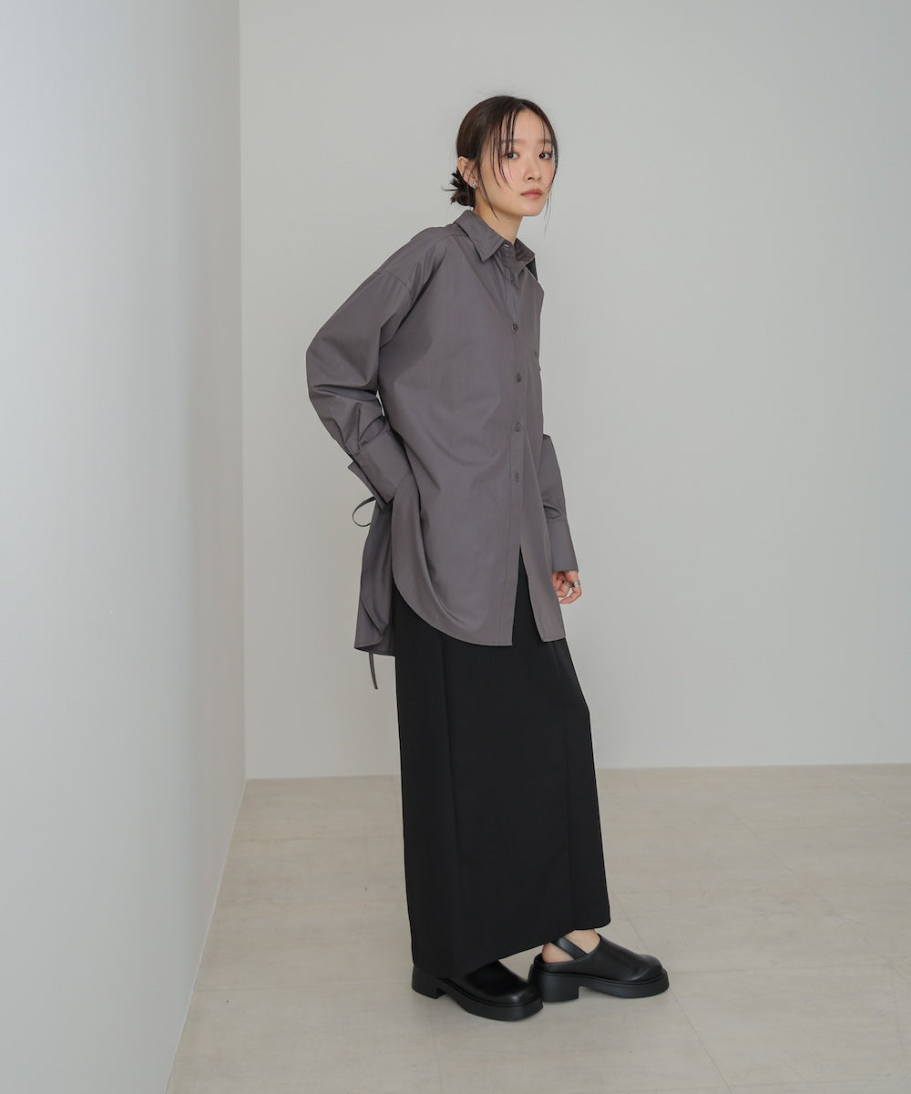 ロングシャツブラウス