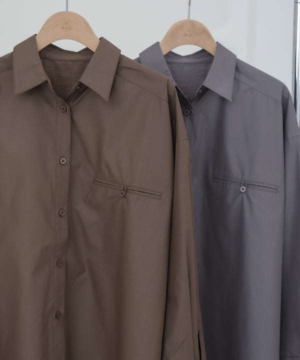 ロングシャツブラウス