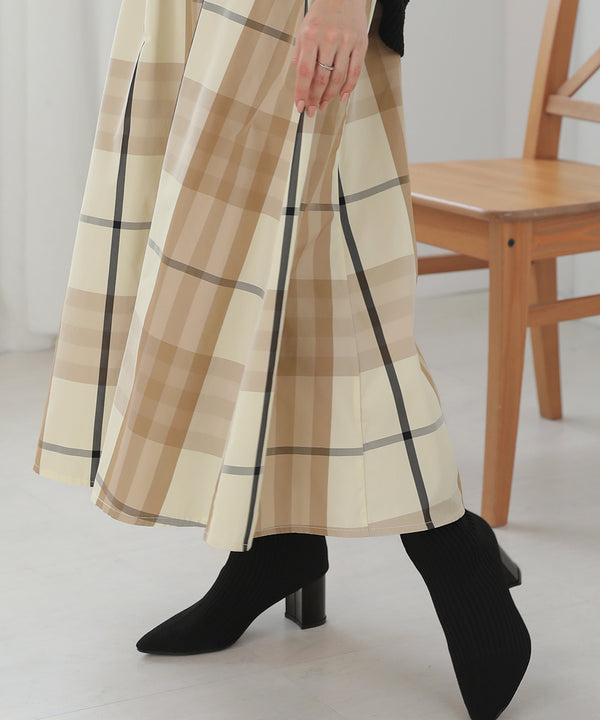 [WEB限定]カラーチェックスカート