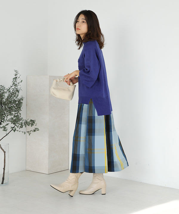 [WEB限定]カラーチェックスカート