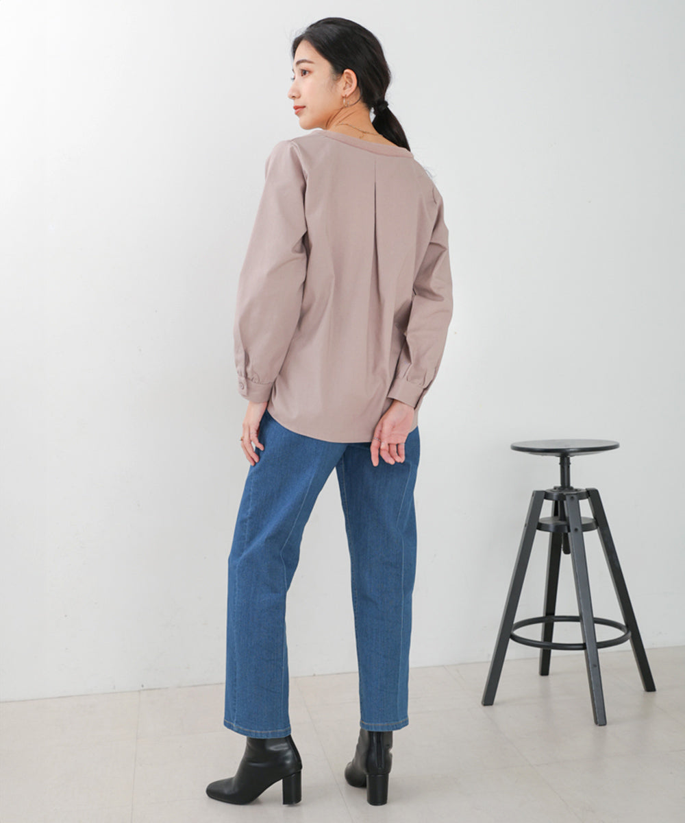 【WEB限定】Vネックコーデュロイドッキングトップス