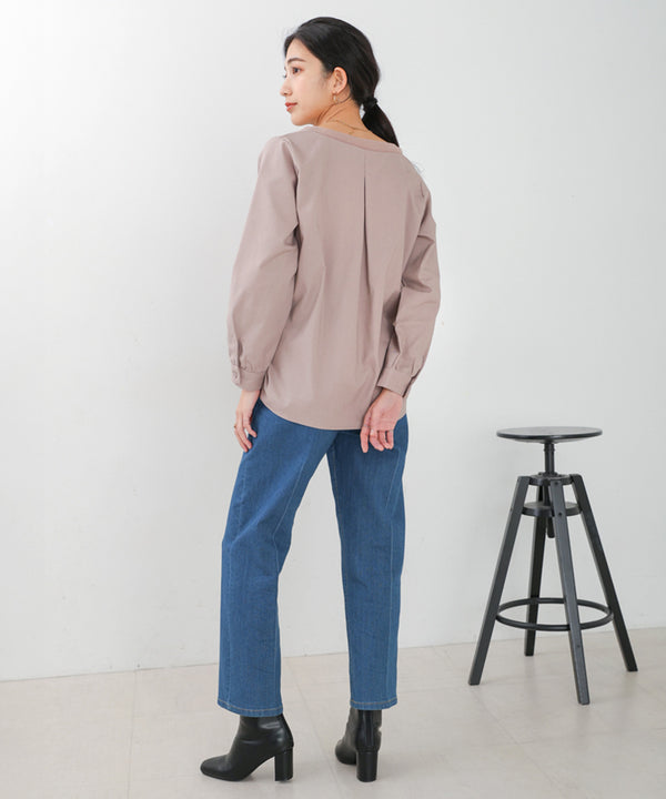 【WEB限定】Vネックコーデュロイドッキングトップス