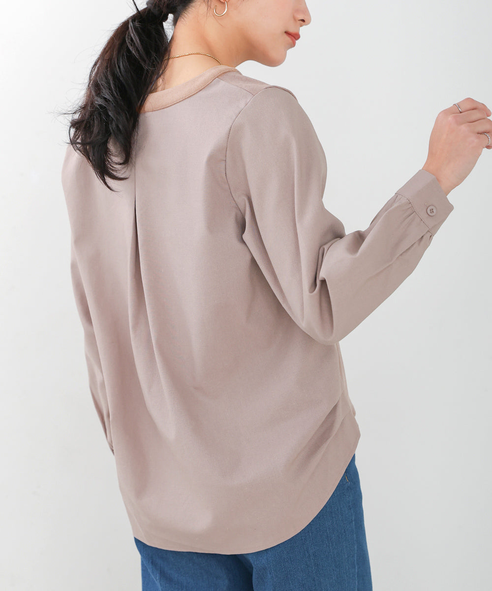 【WEB限定】Vネックコーデュロイドッキングトップス