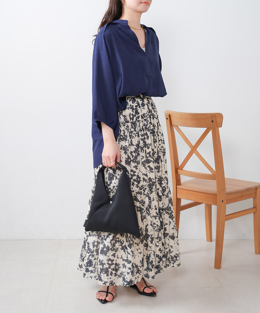 ［新色追加］麻ライクスキッパー前後差チュニック