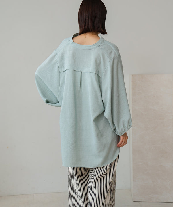 ［新色追加］麻ライクスキッパー前後差チュニック