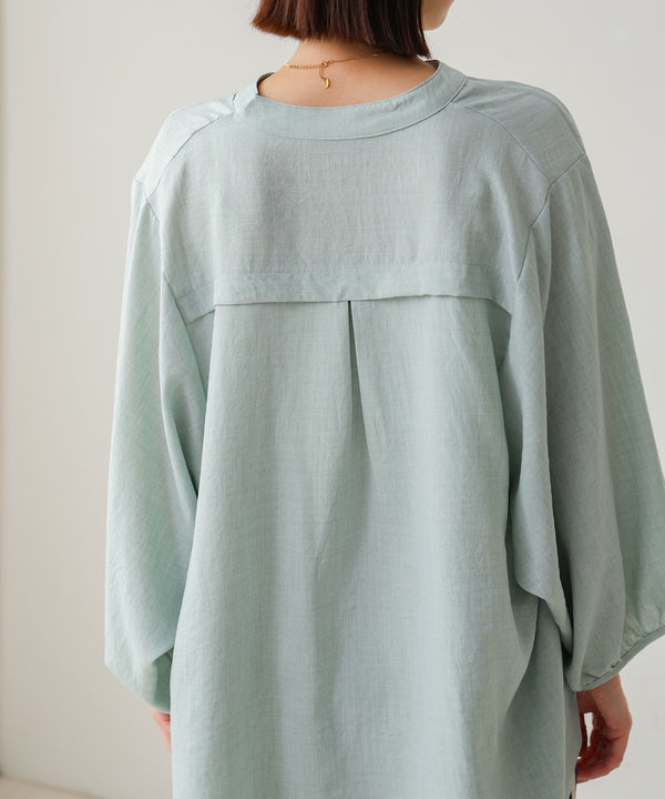 ［新色追加］麻ライクスキッパー前後差チュニック