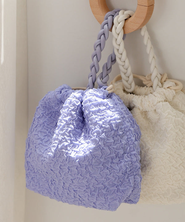 編みハンドル巾着BAG