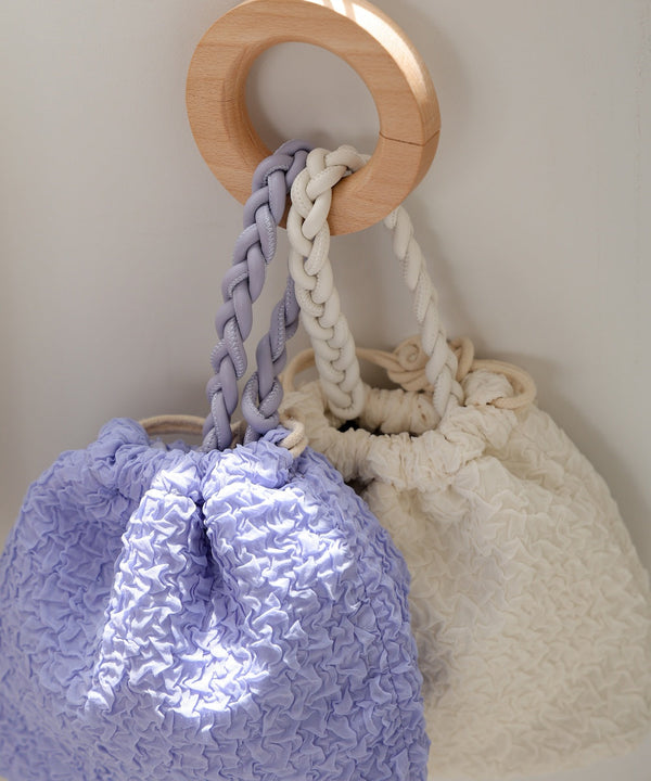 編みハンドル巾着BAG
