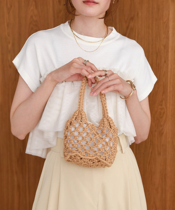 pouch set macrame bag