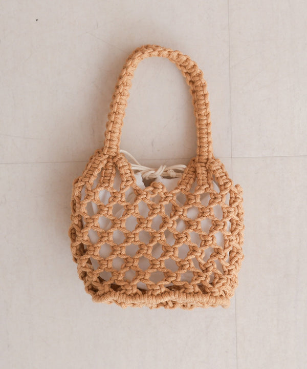 pouch set macrame bag
