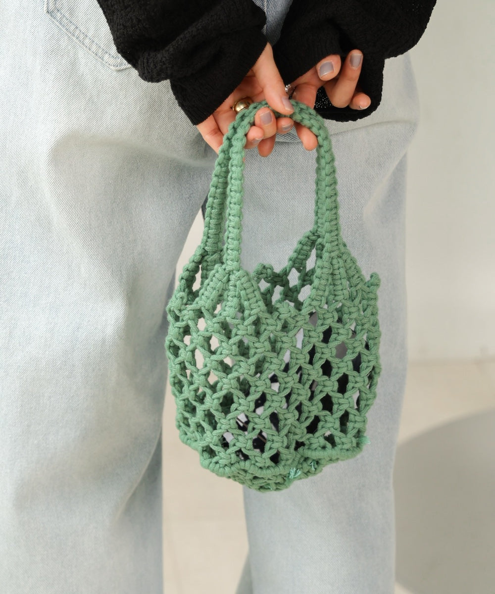 pouch set macrame bag