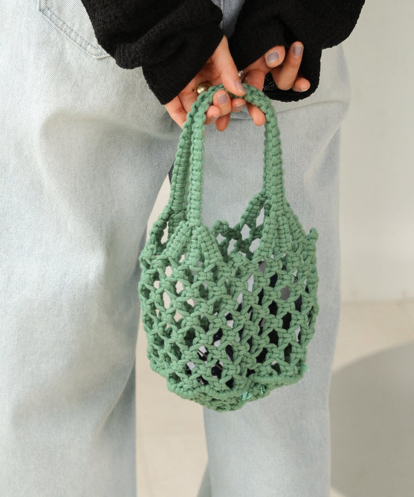 pouch set macrame bag