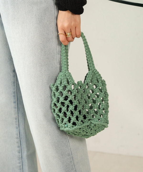pouch set macrame bag