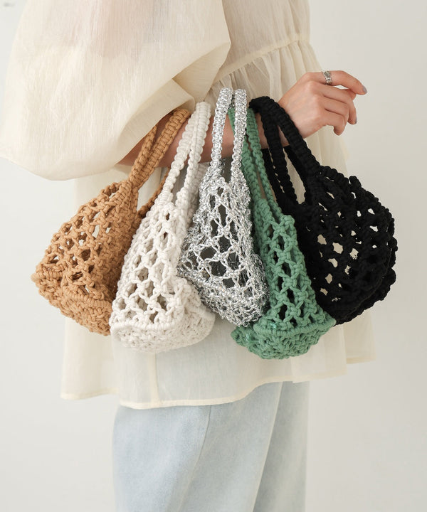 pouch set macrame bag