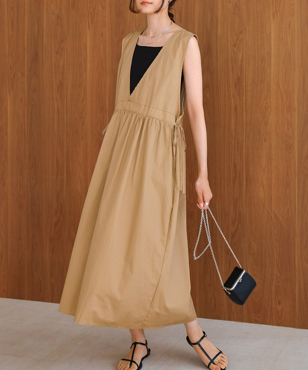 サイドリボンジャンパーワンピース