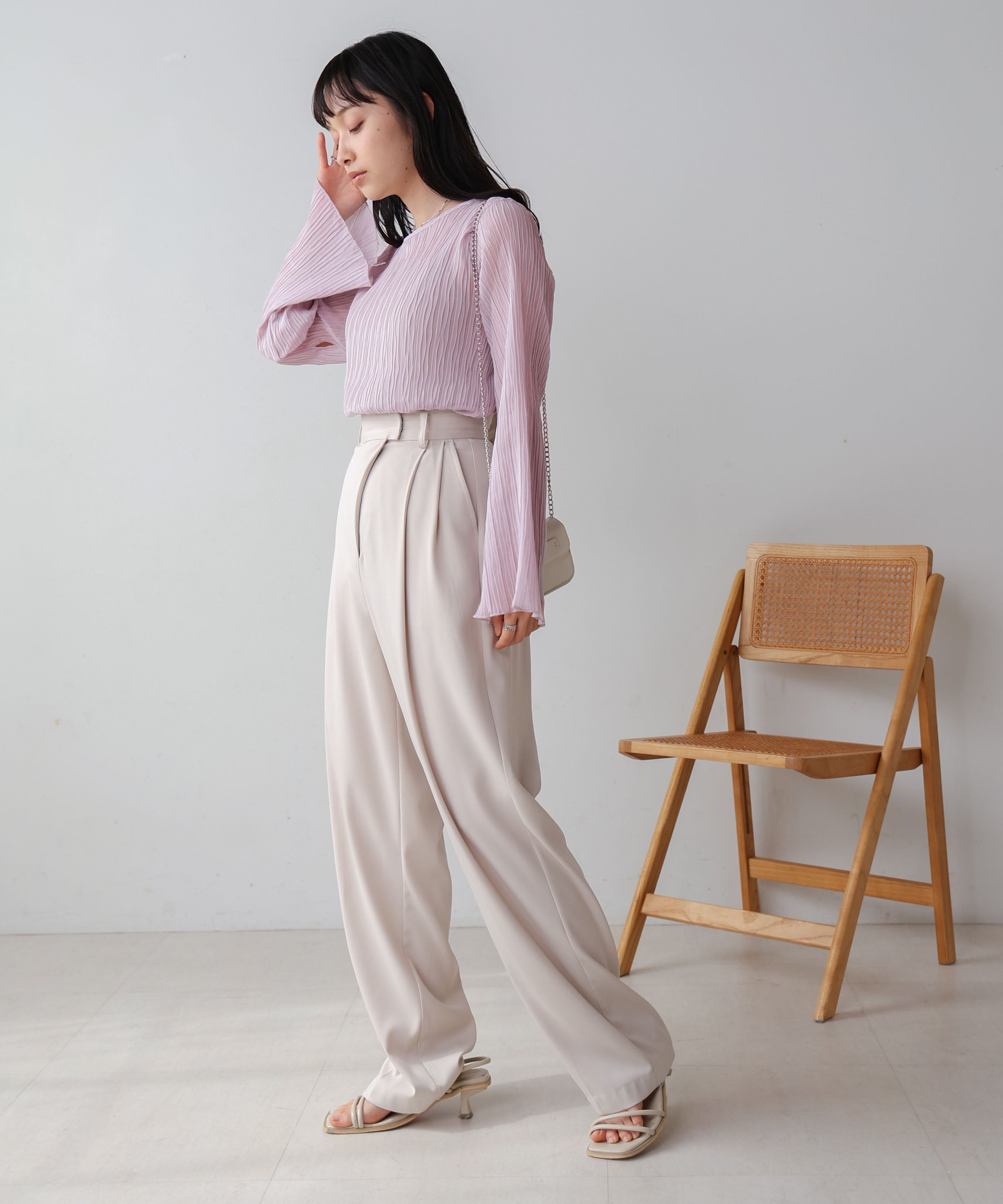 chiffon willow blouse