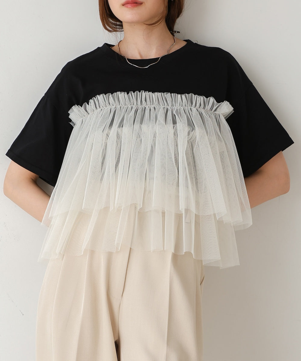 【2024SS】チュールドッキングＴシャツ