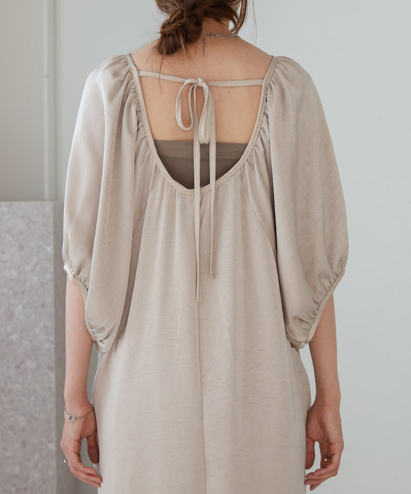 gathered sleeve onepiece