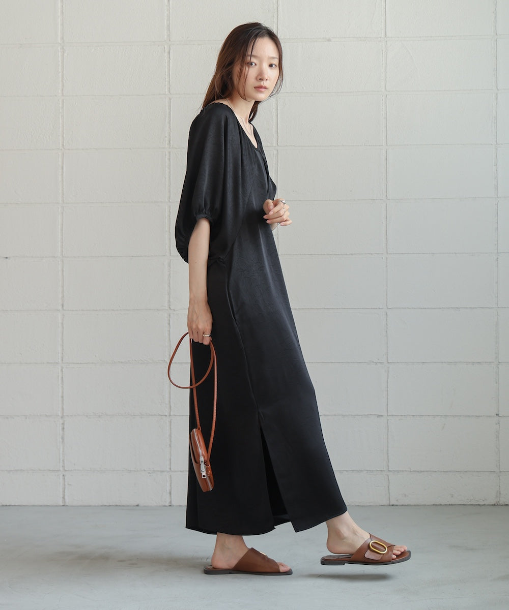 gathered sleeve onepiece