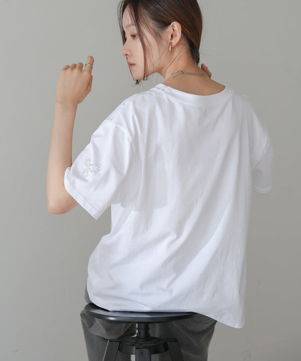 リボンパールＴシャツ