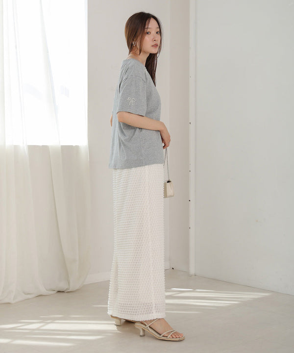 リボンパールＴシャツ