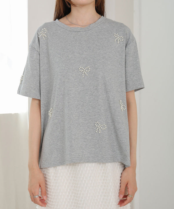 リボンパールＴシャツ