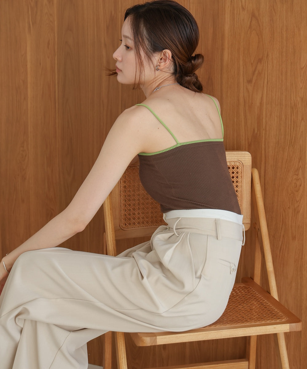 cropped camisole with cups