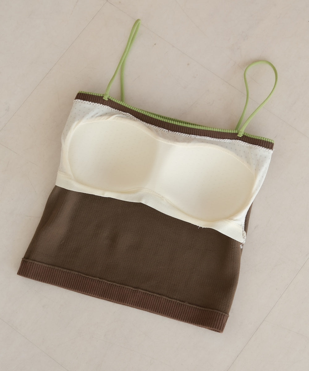 cropped camisole with cups