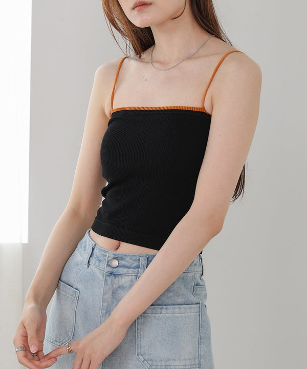 cropped camisole with cups