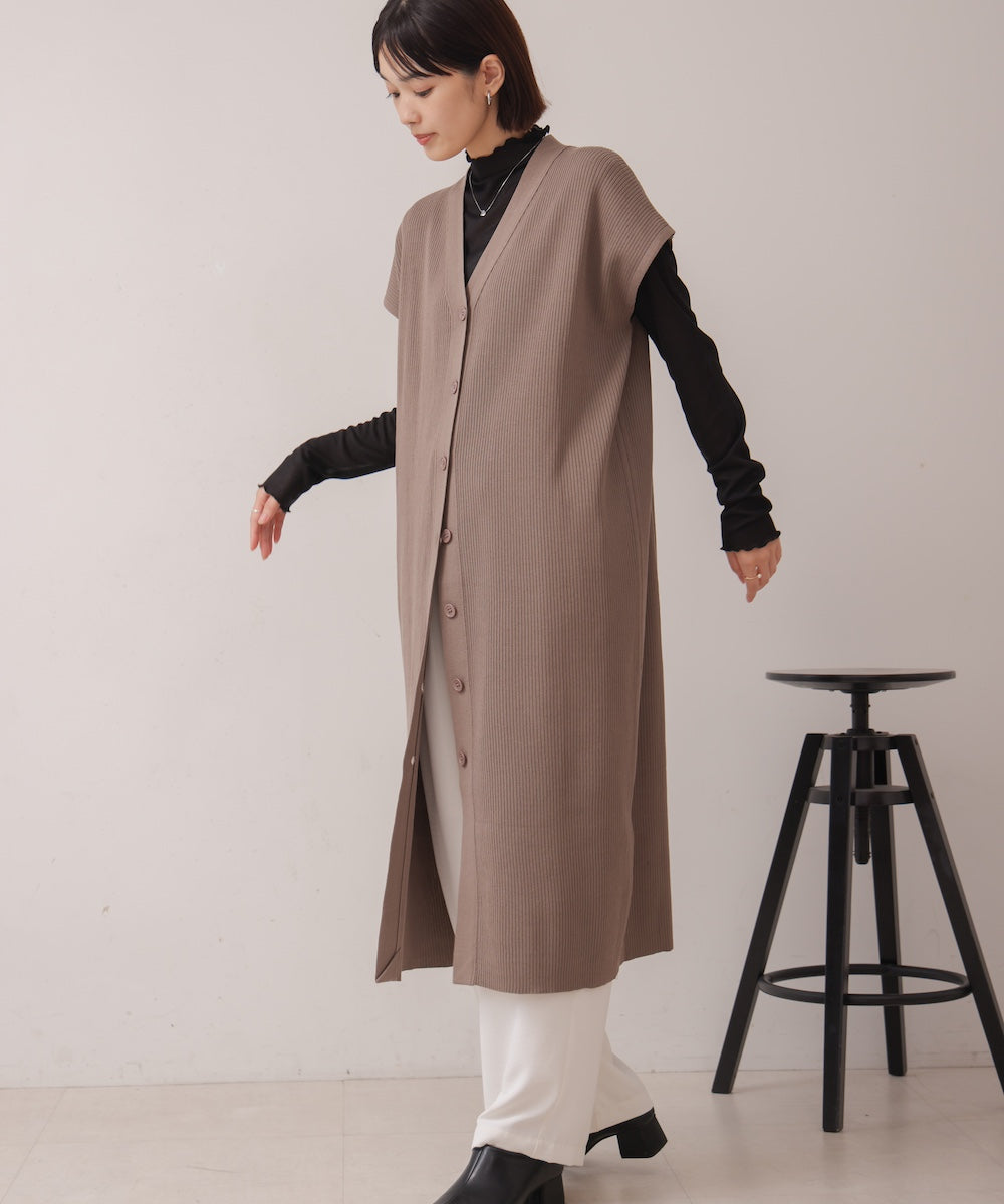 強撚ロングジレ