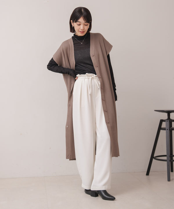 強撚ロングジレ