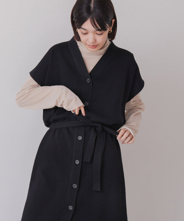 強撚ロングジレ