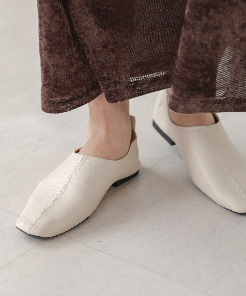 faux leather square toe shoes