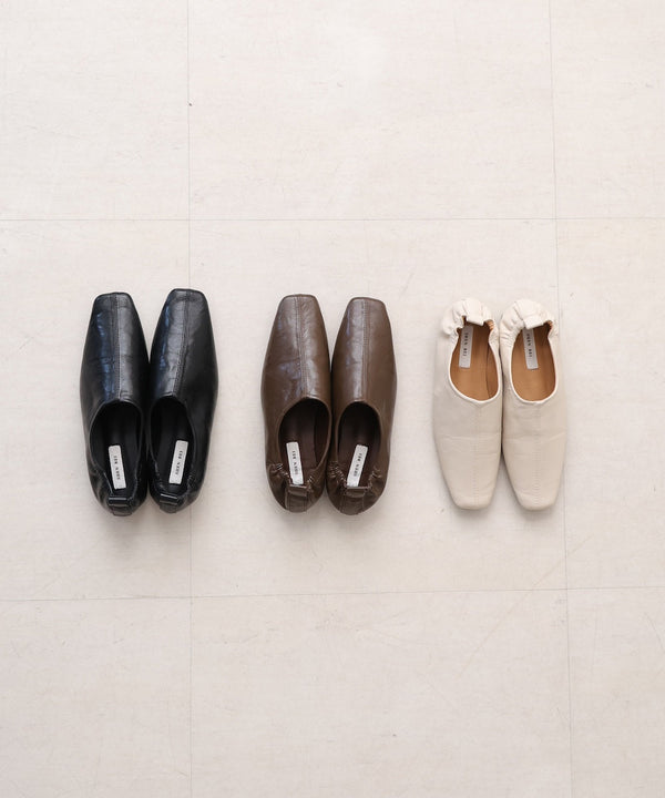 faux leather square toe shoes
