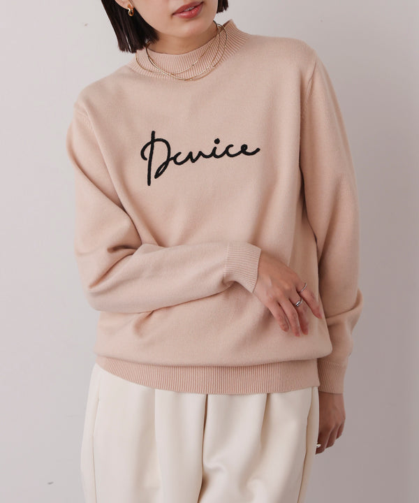 刺繡ロゴニット