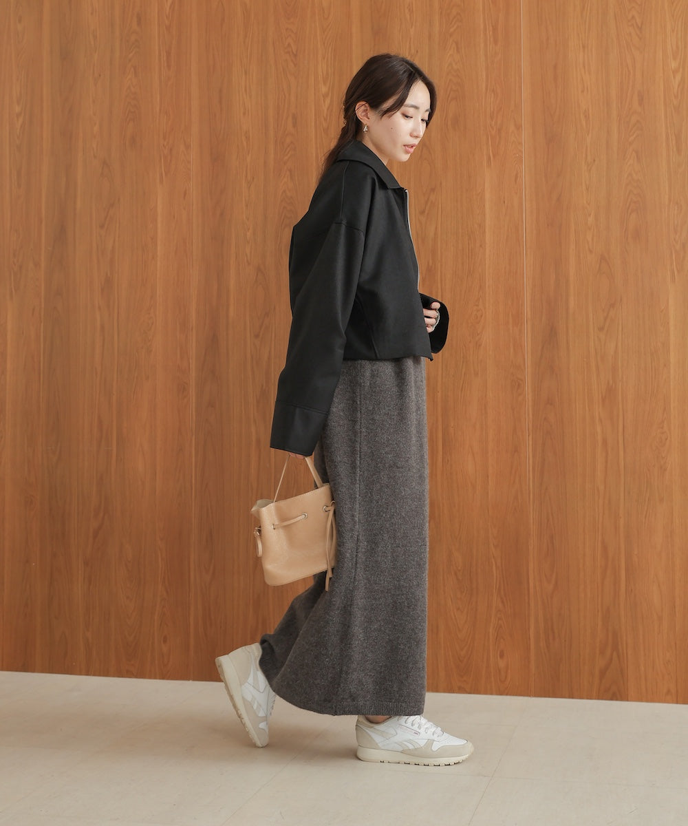 button design knit jumper dress