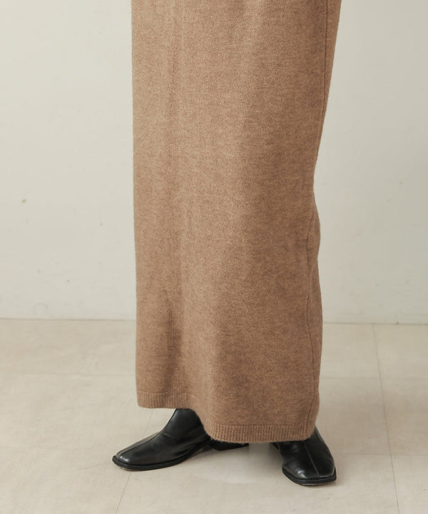button design knit jumper dress