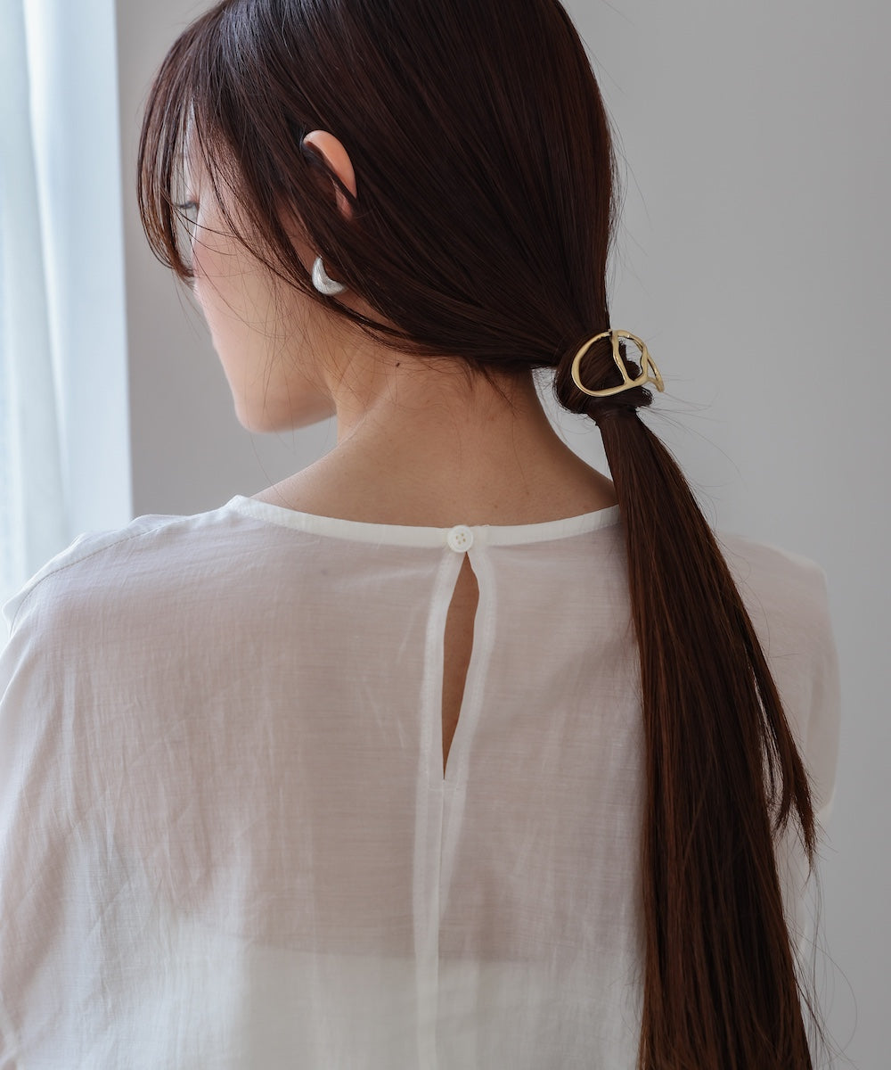 【返品不可】 マットメタルニュアンスヘアカフ イヤリング・ノンホールピアス