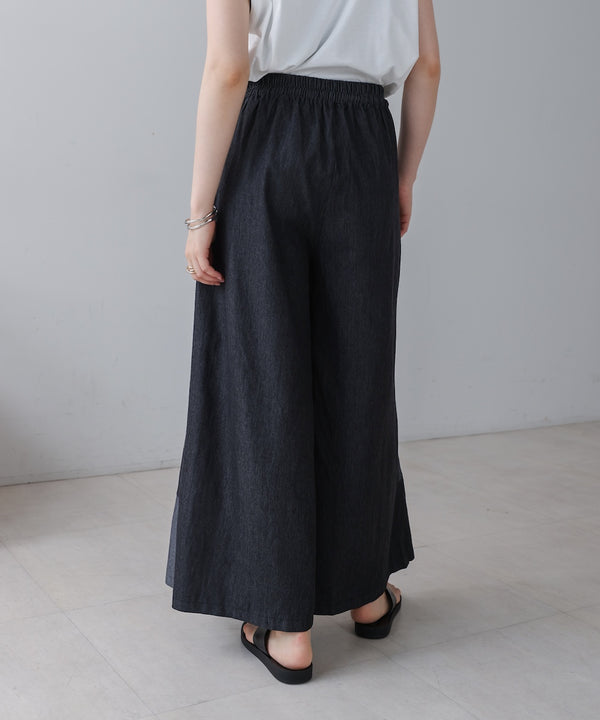 配色デニムパンツ