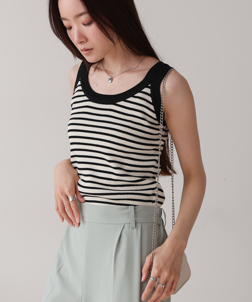 ボーダーニットタンク