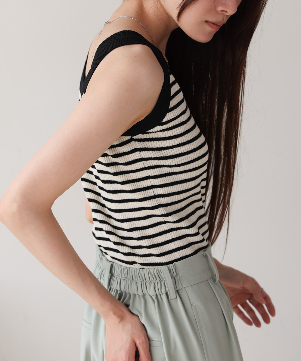 ボーダーニットタンク