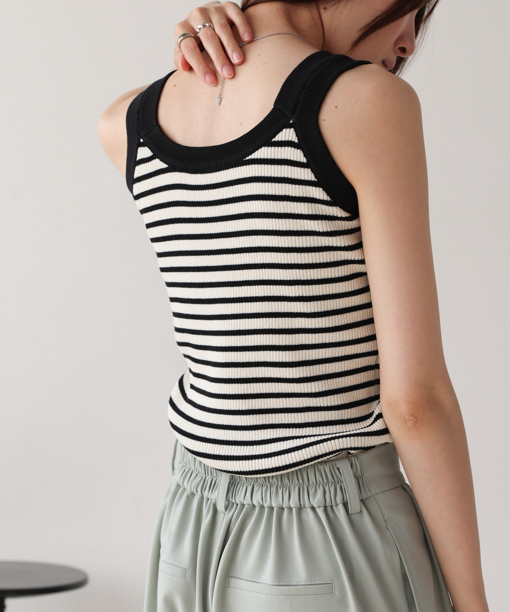 ボーダーニットタンク