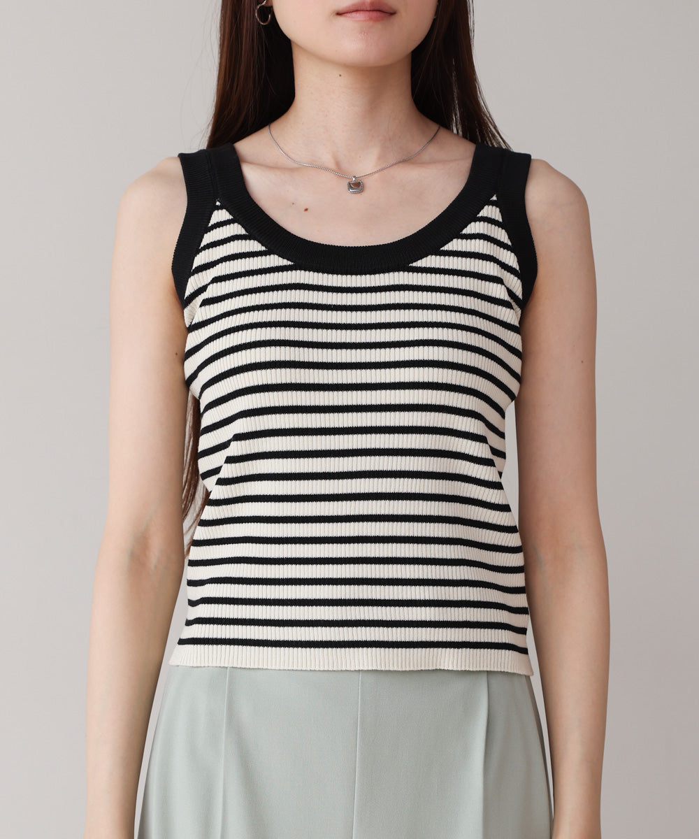 ボーダーニットタンク